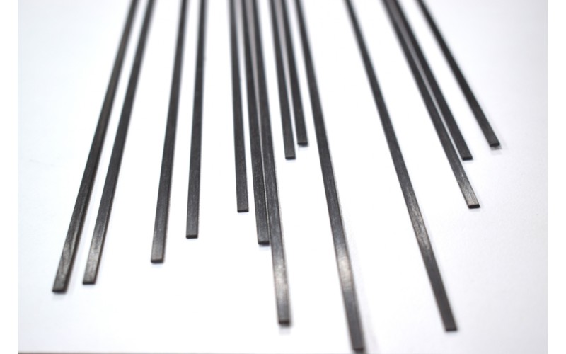 Carbon Fiber Material 1mm x 4mm x 50cm Carbon fiber sheet for Plane and Quadcopter x 1pc